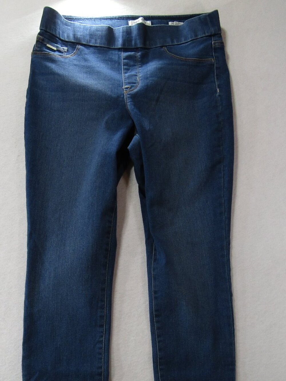 Nine West Heidi Pull On Skinny Jean Womens 12  High Rise Stretch Denim 100209